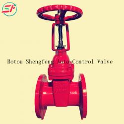 Shengfeng brand rising stem China pn16 GGG50 ductile iron cast iron gate valve